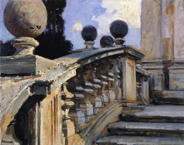  rom - Die Stufen der Kirche von SS Domenico e Siste in Rom John Singer Sargent